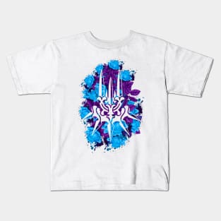 CLAN - Blue Flowers Style Kids T-Shirt